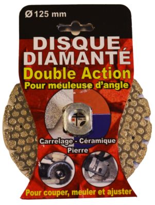 Disque diamant double action diamètre 125 mm PASSAT