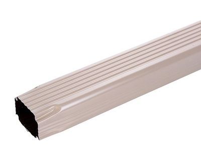 Tuyau de descente aluminium beige rosé 60 x 80 mm L. 2 m SCOVER PLUS