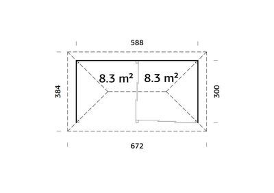 Abri de jardin Bianca SET 6 Marron 16,6 m2 Traité marron PALMAKO Livraison incluse domicile