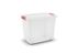 Boite de rangement en plastique transparent avec roulettes K Latch 70 L KIS