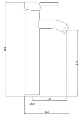 Mitigeur de lavabo haut chromé Altimo EUROPEENNE DE DISTRIBUTION