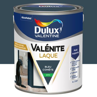 Peinture Boiseries Laque Acrylique Valénite Bleu Comète Satin 2 L - DULUX VALENTINE