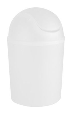 Poubelle avec couvercle basculant 4.5L Blanc WENKO