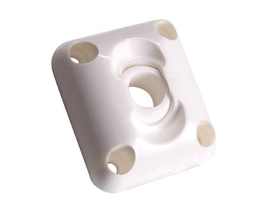 Passe-caisson orientable pour tube diamètre 12 mm plastique blanc