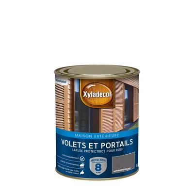 Lasure 8 ans anthracite opaque 1 L - XYLADECOR