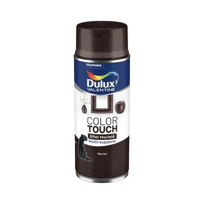 Aérosol de peinture Color Touch effet martelé marron 400 ml - DULUX VALENTINE