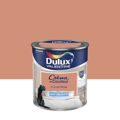 Peinture Crème de Couleur Cuivre Rose mat 500 ml - DULUX VALENTINE