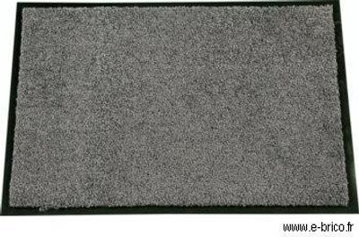 Paillasson absorbant et anti-poussière Mirande gris 60 x 80 cm - ID MAT