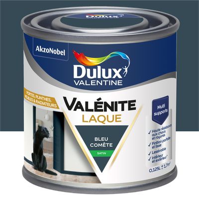 Peinture Boiseries Laque Acrylique Valénite Bleu Comète Satin 125 ML  - DULUX VALENTINE