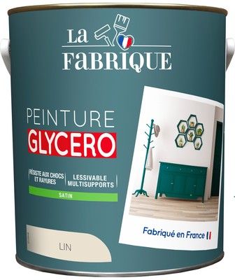 Peinture glycero Lin satin 2,5 l - LA FABRIQUE