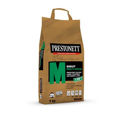 Enduit universel en poudre type M 5KG PRESTONETT