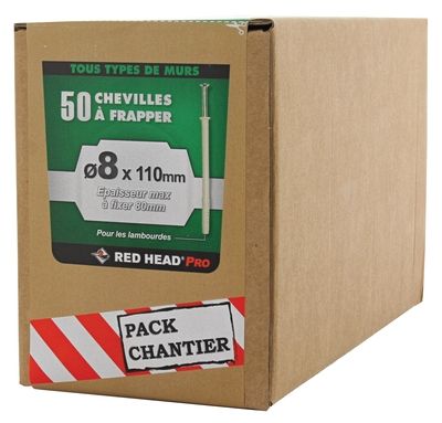 Chevilles Frapex 8 x 110 mm par 50