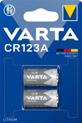 Lot de 2 piles lithium pro 3V CR123 - VARTA