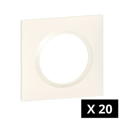 20 plaques 1 poste blanc Dooxie LEGRAND