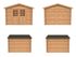 Abri de jardin bois Marron Tanguy 7,3m2 WHITE_WOOD Livraison incluse domicile