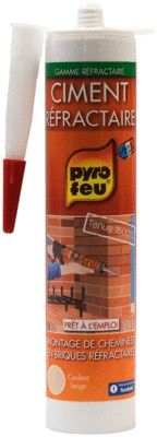 Ciment réfractaire en cartouche 310 ml PYROFEU