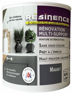 Peinture Rénovation multi-supports magnet satin 500 ml RESINENCE