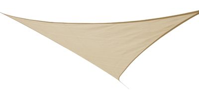 Voile d'ombrage triangulaire 5 x 5 x 5 m sable JARDILINE