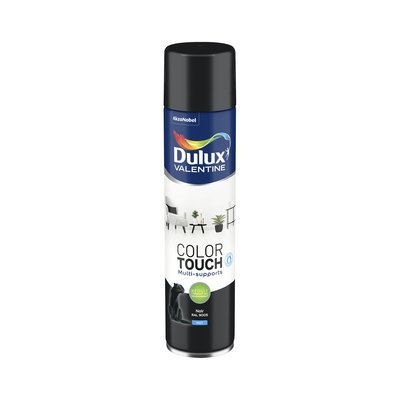 Aérosol de peinture Color Touch maxi noir RAL 9005 mat 600 ml - DULUX VALENTINE