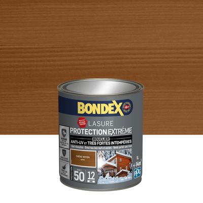 Lasure protection extrême 12 ans chêne moyen 1 l BONDEX