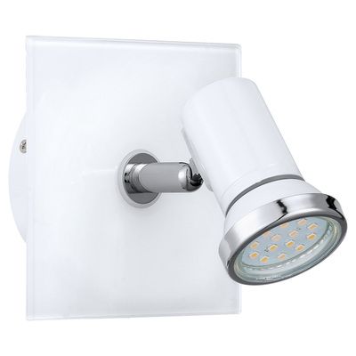 Spot blanc et chrome Tamara GU10 240 lumens IP44 EGLO