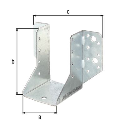 Sabot à ailes extérieures 60 x 100 x 138 mm par 6 ALBERTS