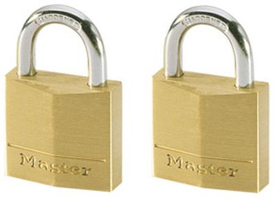 Cadenas à clés largeur 30 mm en laiton s'entrouvant par 2 MASTER LOCK