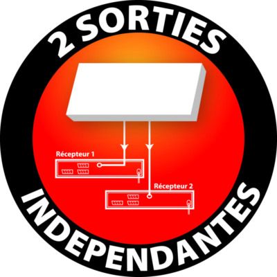 Antenne satellite plate 2 sorties SEDEA