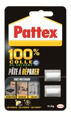 Pate à réparer époxy 2 x 5 g PATTEX