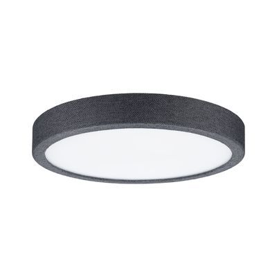 Plafonnier LED rond gris foncé 300mm 4000k 15W IP44 ALBIA FABRIC PAULMANN