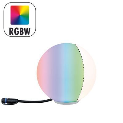 Boule lumineuse extérieur 20cm RGBW multicolore compatible ZigBee IP65 2,8W 180 lumens  24V - Plug & Shine PAULMANN