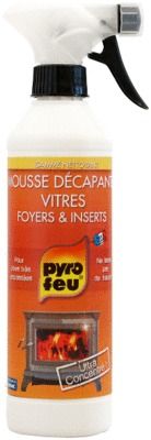 Décapant décrassant vitres foyer et insert 500 ml PYROFEU