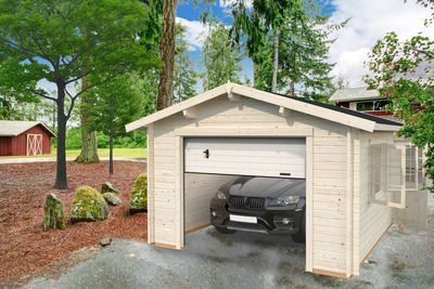 Garage bois Bois Naturel  Roger 19m2 PALMAKO Livraison incluse domicile