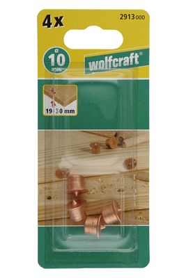 Centreurs pour tourillons diamètre 10 mm par 4 WOLFCRAFT