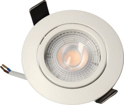 Spot encastrable RUBY LED orientable blanc 400lm 2700K dimmable ARLUX