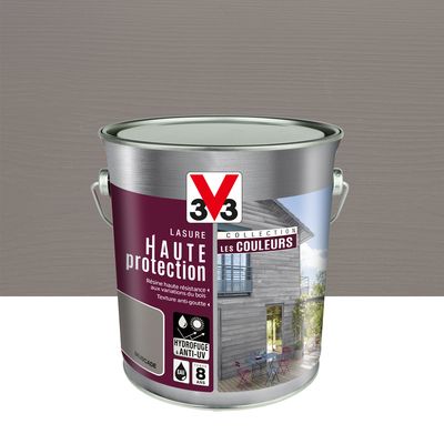 Lasure bois Haute Protection intérieure extérieure couleur muscade 2,5 l V33