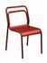 Chaise de jardin empilable Eos aluminium rouge  PROLOISIRS