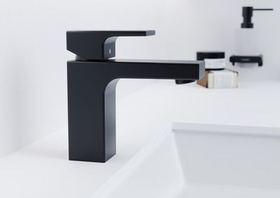 Mitigeur de lavabo médium noir mat Vernis Shape 100 HANSGROHE