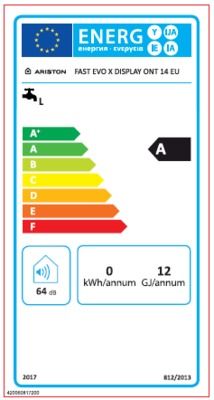 Chauffe-eau Fast Evo Low Nox Butane/Propane 14 litres ARISTON