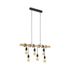 Suspension bois et acier noir E27 6 x 60W TOWNSHEND - EGLO