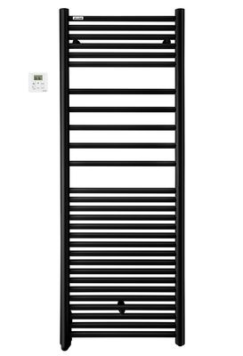 Radiateur sèche-serviettes à inertie fluide Angora 750 Watts RF Noir Mat ACOVA