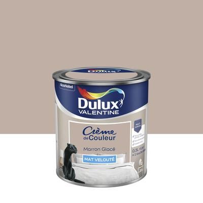 Peinture Crème De Couleur Mat Marron Glacé 0.5 L - DULUX VALENTINE