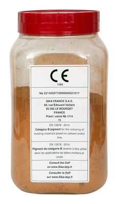 Colorant en poudre SikaCem ocre pour béton-mortier-chaux 400 gr - SIKA