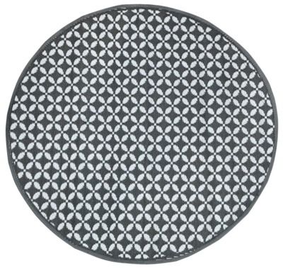 Tapis rond diamètre 150 cm gris JARDILINE