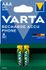 Accumulateurs phone (AAA) 550mAh par 2 VARTA