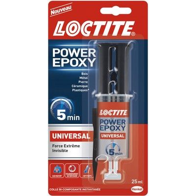 Colle Universal Invisible Seringue 25ml LOCTITE