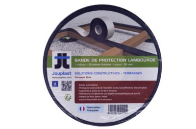 Bande de protection pour lambourde 20mx77mm noir