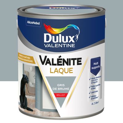 Peinture Boiseries Laque Acrylique Valénite Gris De Brume Brill 2 L - DULUX VALENTINE