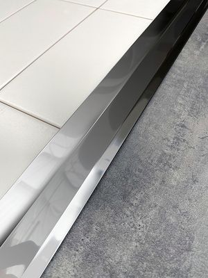 Barre de seuil multiniveau adhésif inox 5 x 83 cm GERFLOR