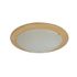 Plafonnier rond blanc/ bois E27 60W EZIO COREP